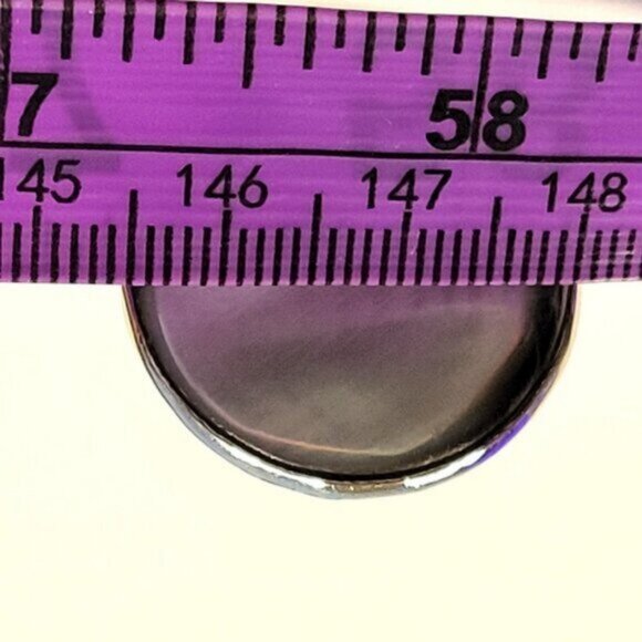 Natural Mother of Pearl Ring, Handmade Ring with Adjustable Band - Picture 10 of 15